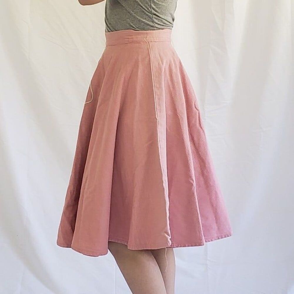 50s Pink Poodle‎ Skirt - Picture 3 of 12